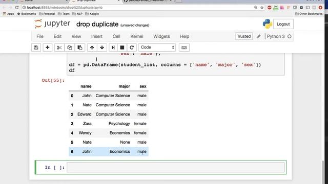 [Pandas 강의] 중복 데이터 삭제하기 (drop duplicates) смотреть онлайн