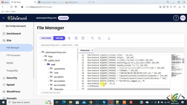 How to Protect Against SQL Injection through htaccess file in WordPress смотреть онлайн