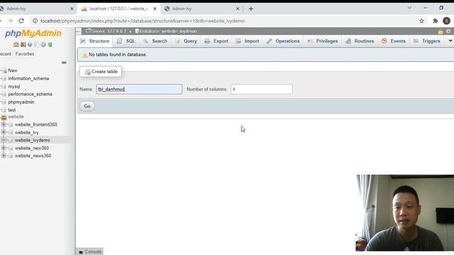 Lập trình Backend cho website P3 - Kết nối cơ sở dữ liệu trong phpmyadmin và thêm danh mục sản phẩm смотреть онлайн