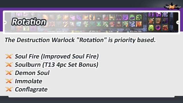 [Guide] - Warlock - Destruction Patch 4.3 - Talents / Glyphs / Stats / Gems / Enchants / Rotation смотреть онлайн