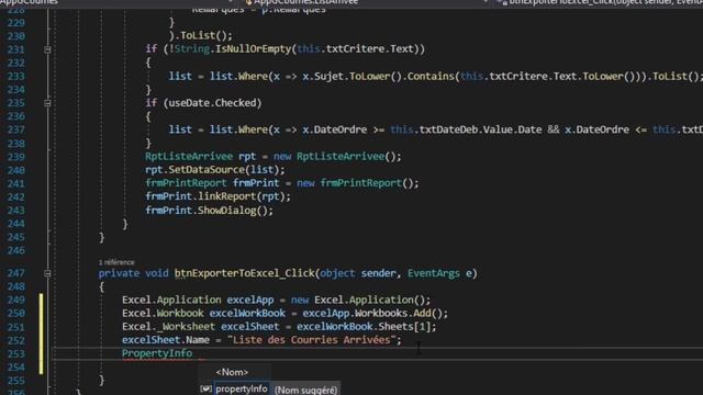 #24 - CSharp/C# WinForms - Entity FrameWork ADO.NET Projet GCourries Export to Excel смотреть онлайн