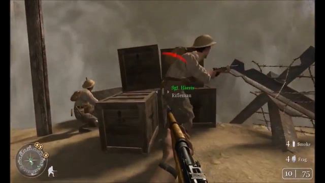 Call of Duty 2 Walkthrough Part 15 - Rommels Last Stand - Retaking Toujane (No Commentary) смотреть онлайн