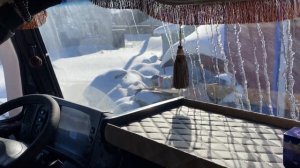 Вот это махина ! МАЗ ПРОСТОР - сделали перетяжку салона, установили стол парту , и другие фишки !