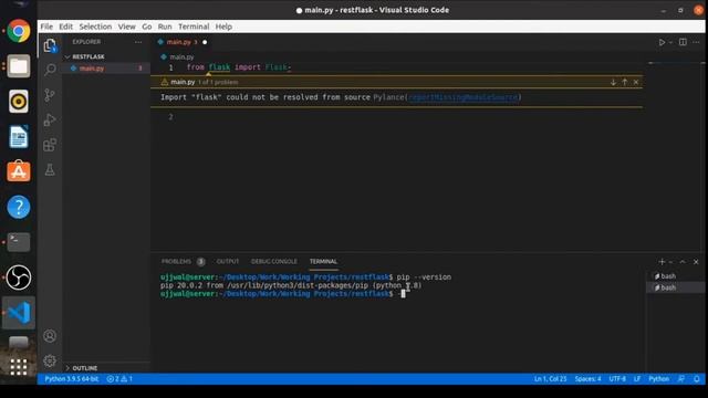 SOLVED : Import “flask” could not be resolved from sourcePylance in Python смотреть онлайн