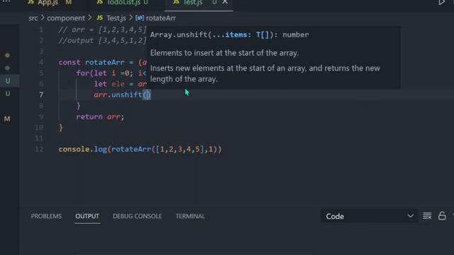 rotate Array | javascript interview questions | reactjs interview questions | rotate array 3 times смотреть онлайн
