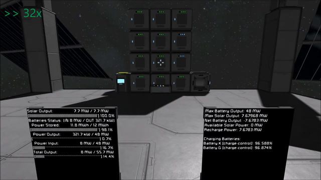 Space Engineers Battery Charge Controller Script Timelapse смотреть онлайн