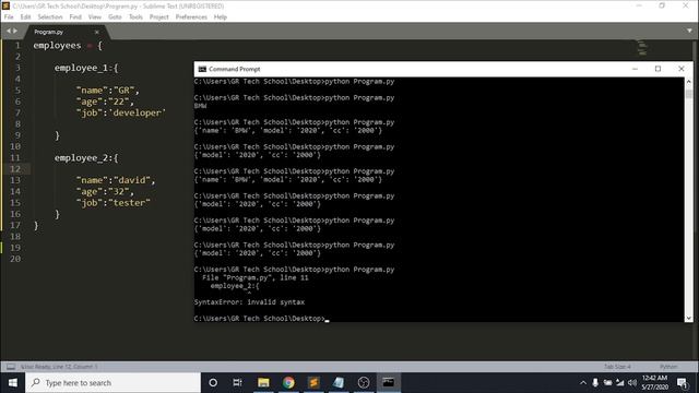 33.Nested Dictionary in Python смотреть онлайн