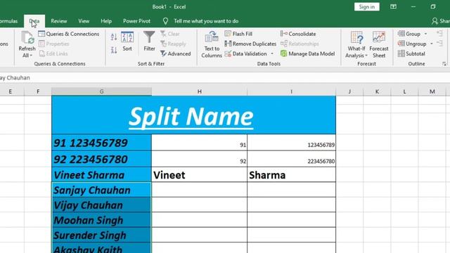 How to Split cells in Excel ||How to split one Column into Multiple Columns in Excel || HiTech смотреть онлайн