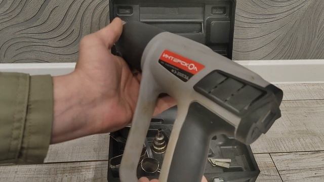 Фен строительный сетевой ИНТЕРСКОЛ ФЭ-2000ЭД