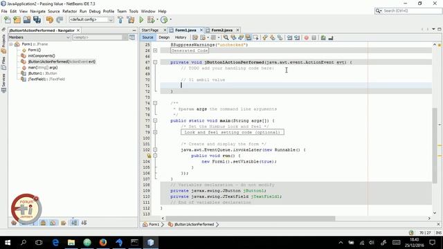 Java Swing - Passing Value Antar Form смотреть онлайн