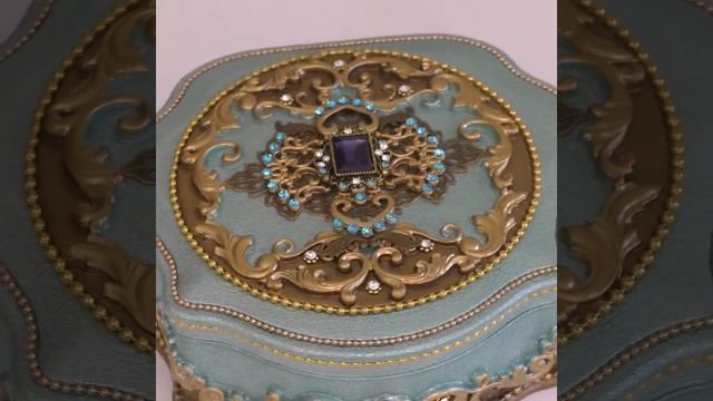 Шкатулка для украшений. Шкатулка для хранения. Ювелирная шкатулка. Шкатулка ручной работы. смотреть онлайн