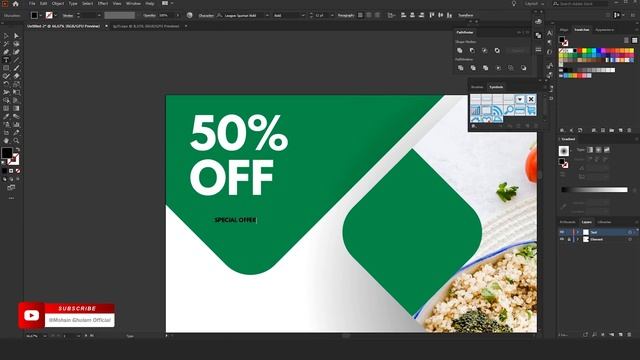 Illustrator Tutorial | Professional Web Banner Design | Restaurant Menu смотреть онлайн