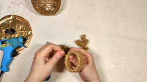 Поделки из джута на пасху своими руками. Цыплёнок в гнезде, сувенир в подарок.