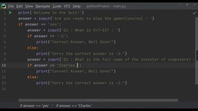 Learn to make a Quiz Python Game смотреть онлайн