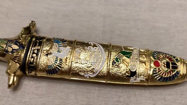 Кинжал Тутанхамон, Egyptian Tutankhamun dagger Art Gladius AG504 смотреть онлайн