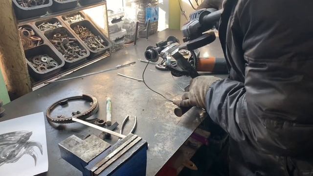 Скульптура головы быка из металлолома! Декор в интерьер своими руками