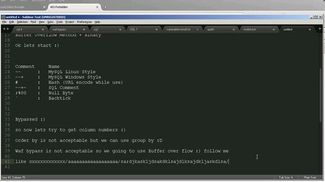 Buffer Over flow Sql injection | Tutorial смотреть онлайн