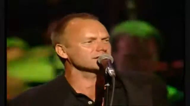 Mark Knopfler, Eric Clapton, Sting Phil Collins Money for Nothing Live Montserrat смотреть онлайн