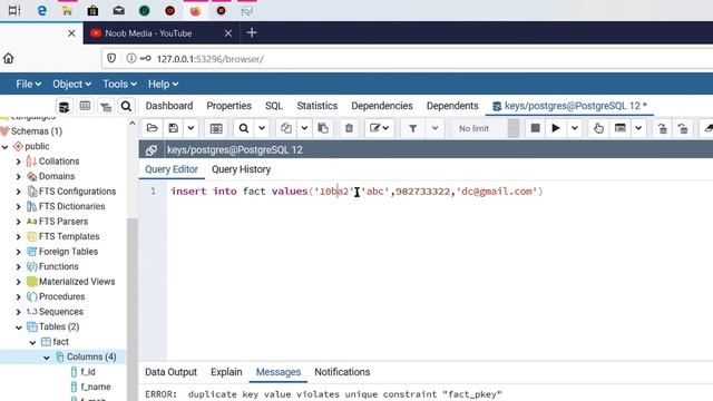 SQL Basics for Beginners | Key Constraint in SQL | Key ? | Primary Foreign keys | Noob Media | Tami смотреть онлайн