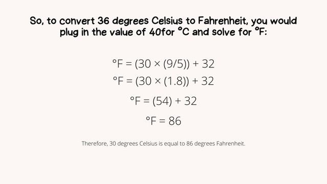 30 Celsius to Fahrenheit – How to Convert 30 °C to °F смотреть онлайн