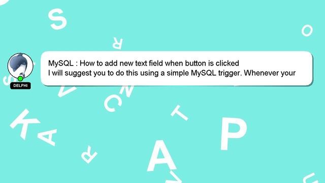 MySQL : How to add new text field when button is clicked смотреть онлайн