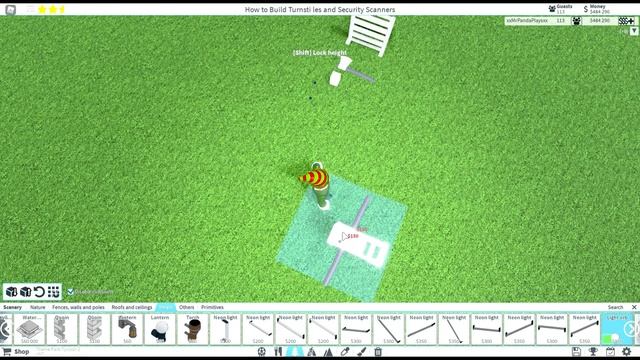 How to Build Turnstiles and Security Scanners - Theme Park Tycoon 2 смотреть онлайн