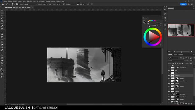 How i sketch with blender & photoshop | concept art | illustration | assassins creed | castle смотреть онлайн