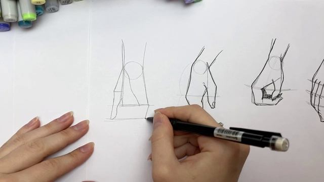 Fashion sketch: как рисовать руки смотреть онлайн