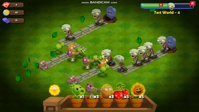 Plants vs Zombies Road Trip 1 - часть Прохождения без Подсолнухов смотреть онлайн