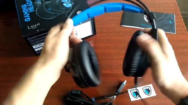 SADES Locust Plus - бюджетная игровая стерео гарнитура смотреть онлайн
