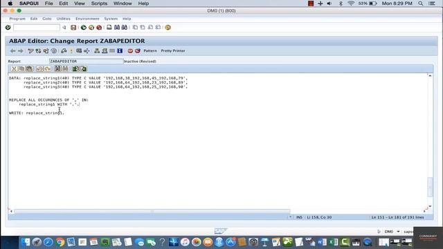 11 Replace Function in SAP ABAP смотреть онлайн