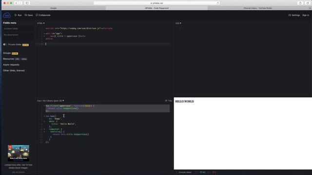 VueJs Basics How To Use Filters смотреть онлайн