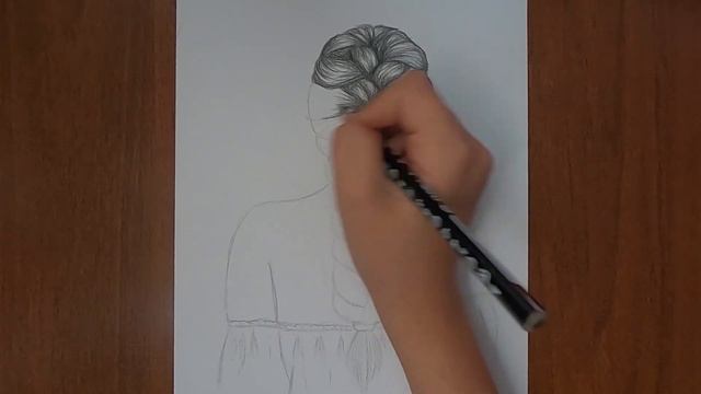 Как нарисовать девушку / ДЕВУШКА С КОСОЙ / How to draw a girl with a braid / sketch drawing смотреть онлайн