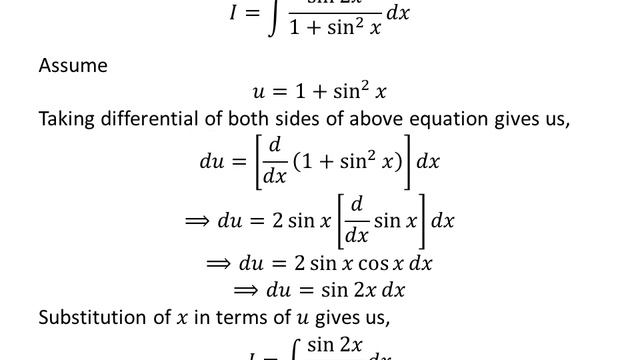 Integral of sin 2x/(1 + sin^2 x) смотреть онлайн
