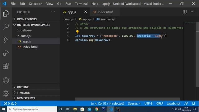 Curso de Javascript - #22 Arrays смотреть онлайн