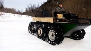Гусеничный вездеход своими руками Поездка на рыбалку