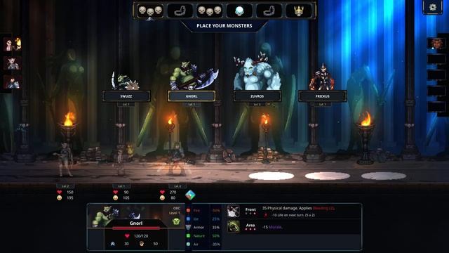 Legend of Keepers Prologue gameplay - Dungeon master game - Use traps and monsters to kill heroes смотреть онлайн