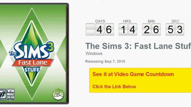 The Sims 3: Fast Lane Stuff PC Countdown смотреть онлайн