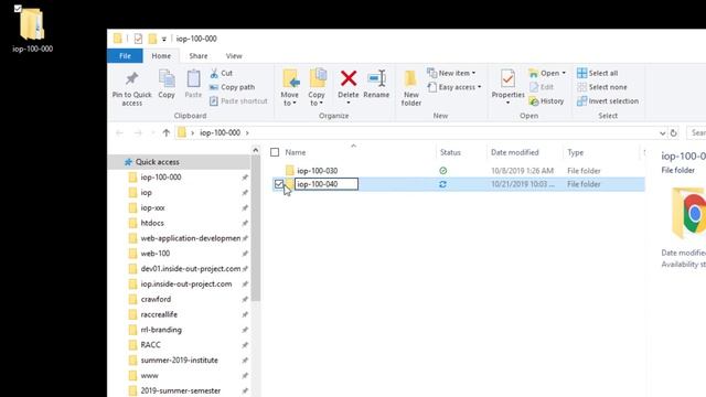 iop.100.040 | Creating a Menu | Setting Up Folders & Files смотреть онлайн