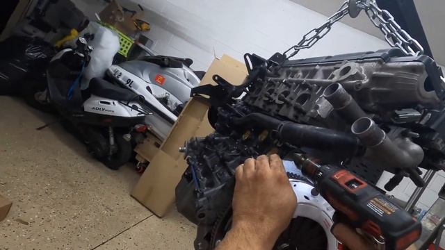 Hyundai Tiburon Turbo Project Episode 12  (The Engine Is Finally Inside)