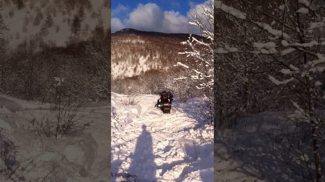 Покатушки на снежиках или как нужно останавливаться. смотреть онлайн