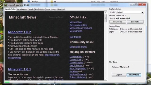 Minecraft 1.6.x Offline (cracked) Launcher + Portable смотреть онлайн