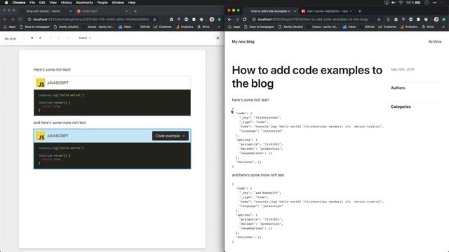 How to add a custom code block to the gatsby-sanity-blog on sanity.io/create смотреть онлайн
