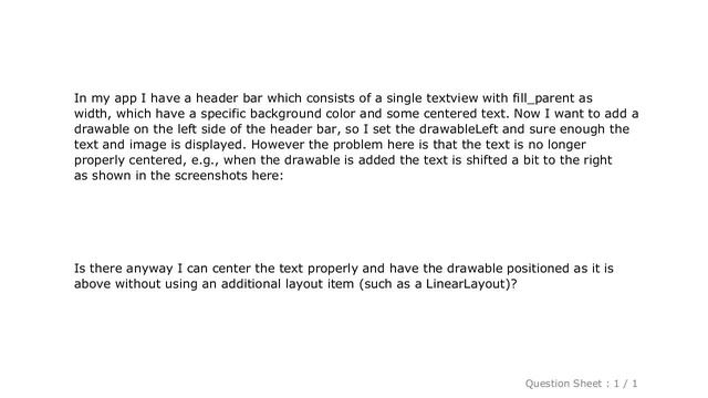 Android : Keep text in TextView with drawableLeft centered смотреть онлайн