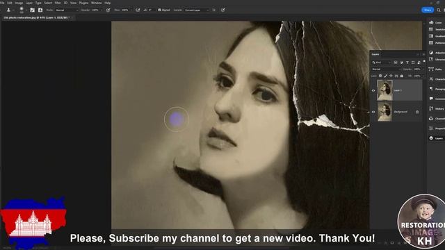 Restoration Colorize Black-White Photo in PS CC 2023 Full Videos 2023 V24 | Restorationimagekh смотреть онлайн