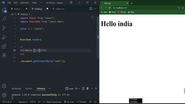 Expressions in JSX || React JS Tutorial for Beginners in 2022 смотреть онлайн