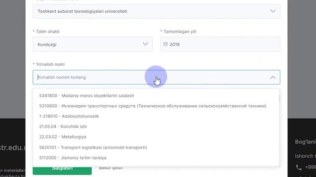 magistr.edu.uz tizimida onlayn ariza topshirish смотреть онлайн