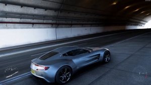 Forza Horizon 5 . Aston Martin ONE-77 2010 . Car Show Speed Jump Crash Test Drive .