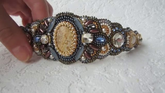 Стильный браслет "Сокровища скифов" вышитый бисером смотреть онлайн