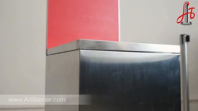 Урна с информационной рамкой для раздельного сбора мусора Artbin Comodo  (www.artbarrier.com)